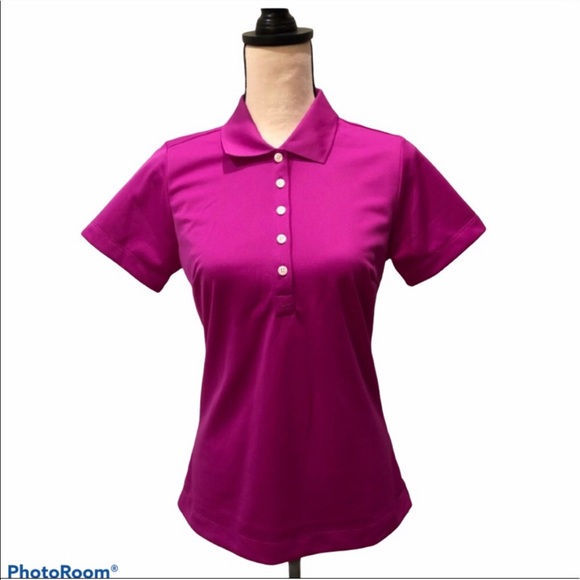 Nike Women's Pink Short Sleeve Polo Shirt - Picture 3 of 9